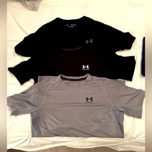 Lot of Under armour- 3 performance t shirts & 1 athletic short